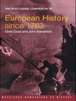 cover image of The Routledge Companion to Modern European History since 1763